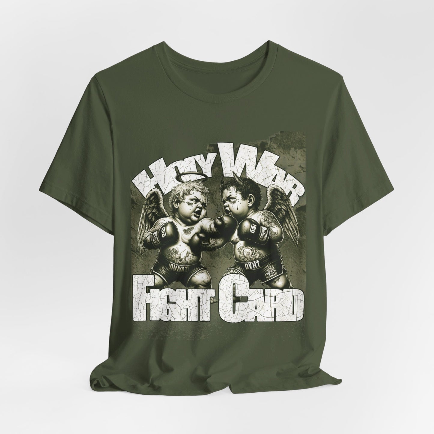 Holy War Fight Card Unisex Short Sleeve Tee