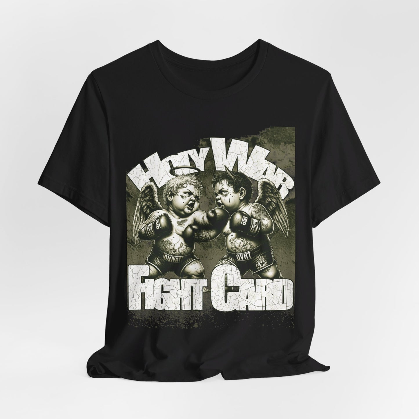 Holy War Fight Card Unisex Short Sleeve Tee