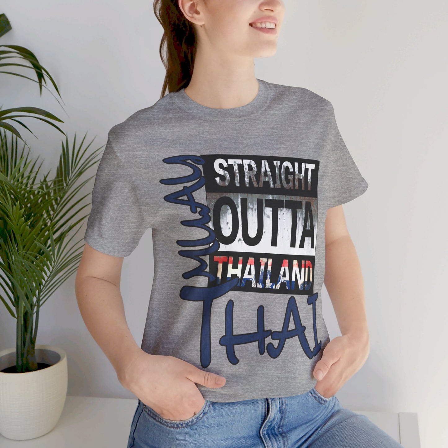 Muay Thai Straight Outta Thailand - Unisex Short Sleeve Tee