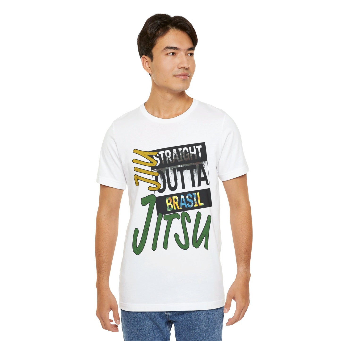 Straight Outta Brasil Jiu-Jitsu - Unisex Short Sleeve Tee