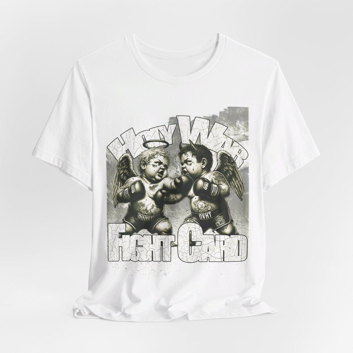 Holy War Fight Card Unisex Short Sleeve Tee