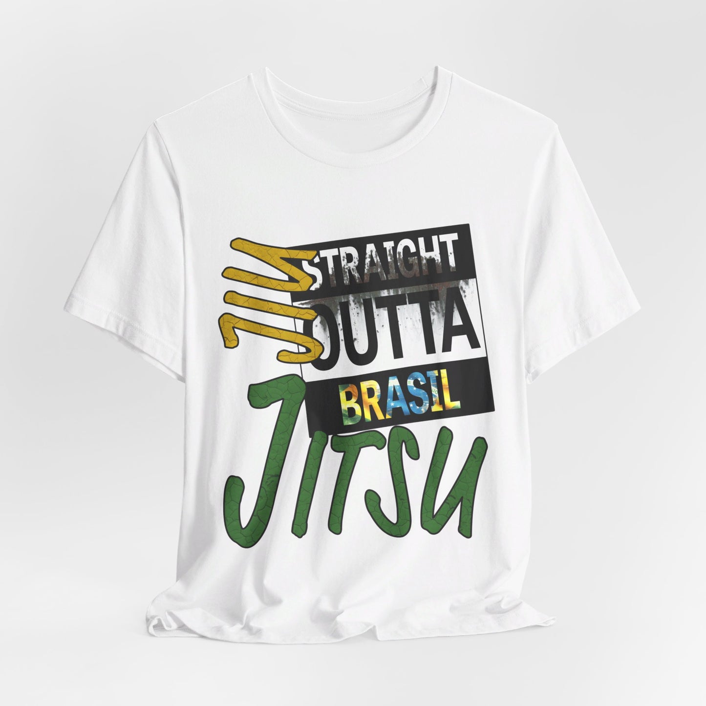 Straight Outta Brasil Jiu-Jitsu - Unisex Short Sleeve Tee