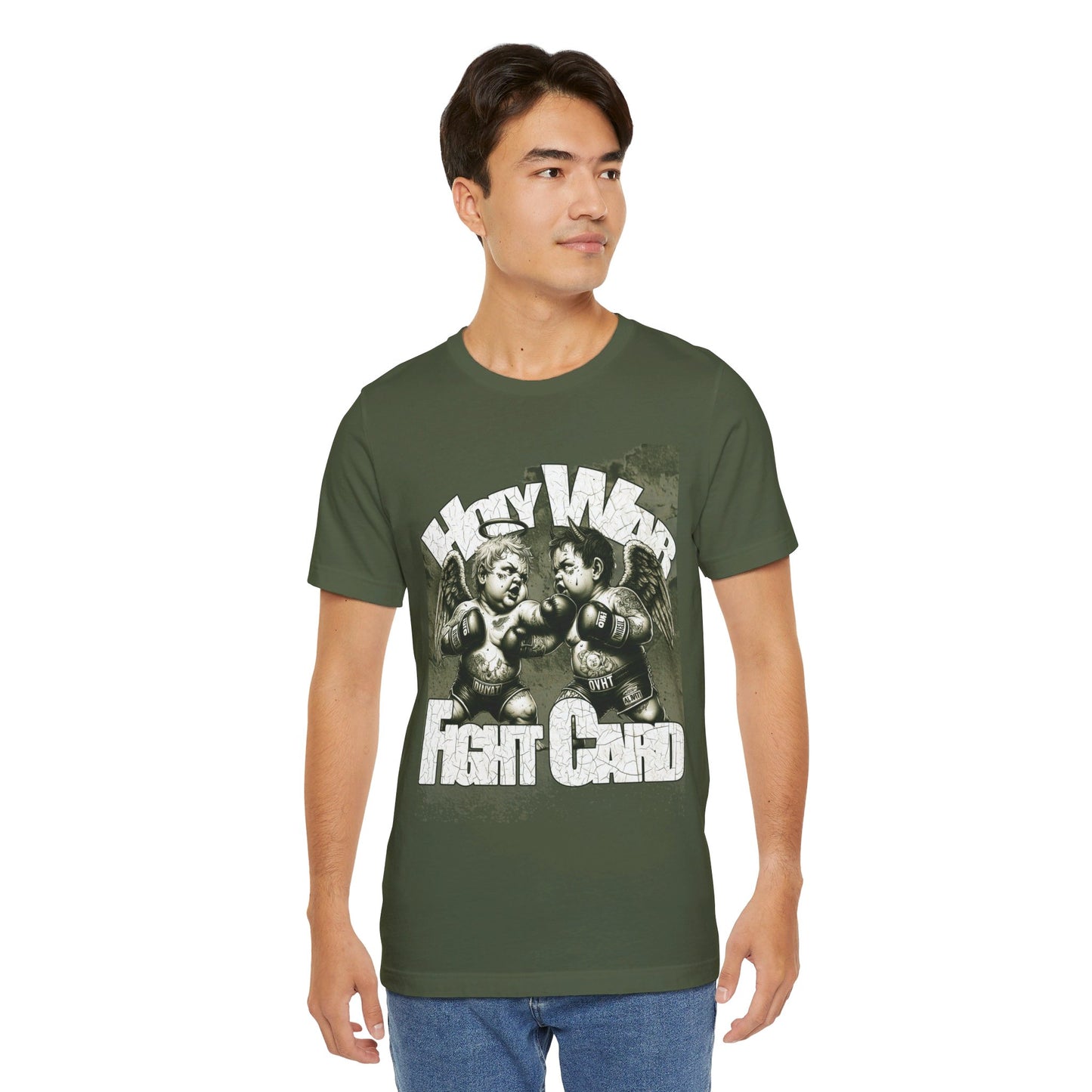 Holy War Fight Card Unisex Short Sleeve Tee