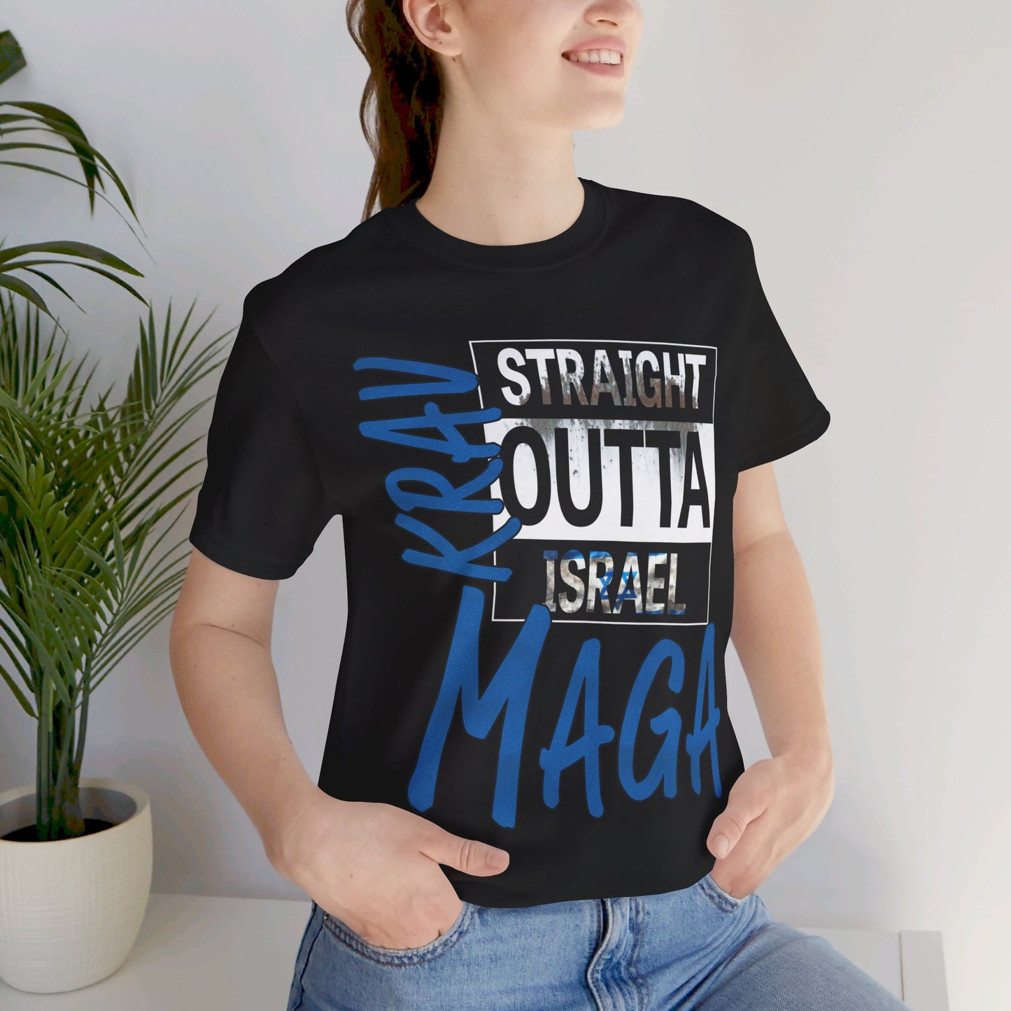 Krav Maga Straight Outta Israel Signature - Unisex Short Sleeve Tee