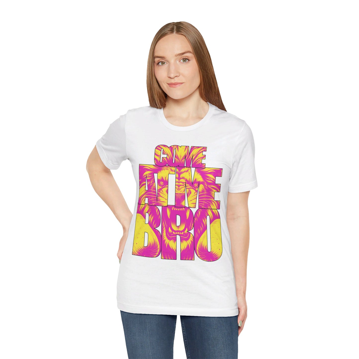 Come At Me Bro - Vibrant Lion Graphic Unisex Short Sleeve Tee