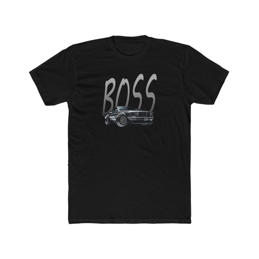 Classic Muscle Power - BOSS Mustang - Unisex Cotton Crew Tee