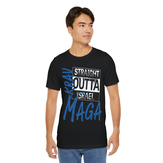 Krav Maga Straight Outta Israel Signature - Unisex Short Sleeve Tee