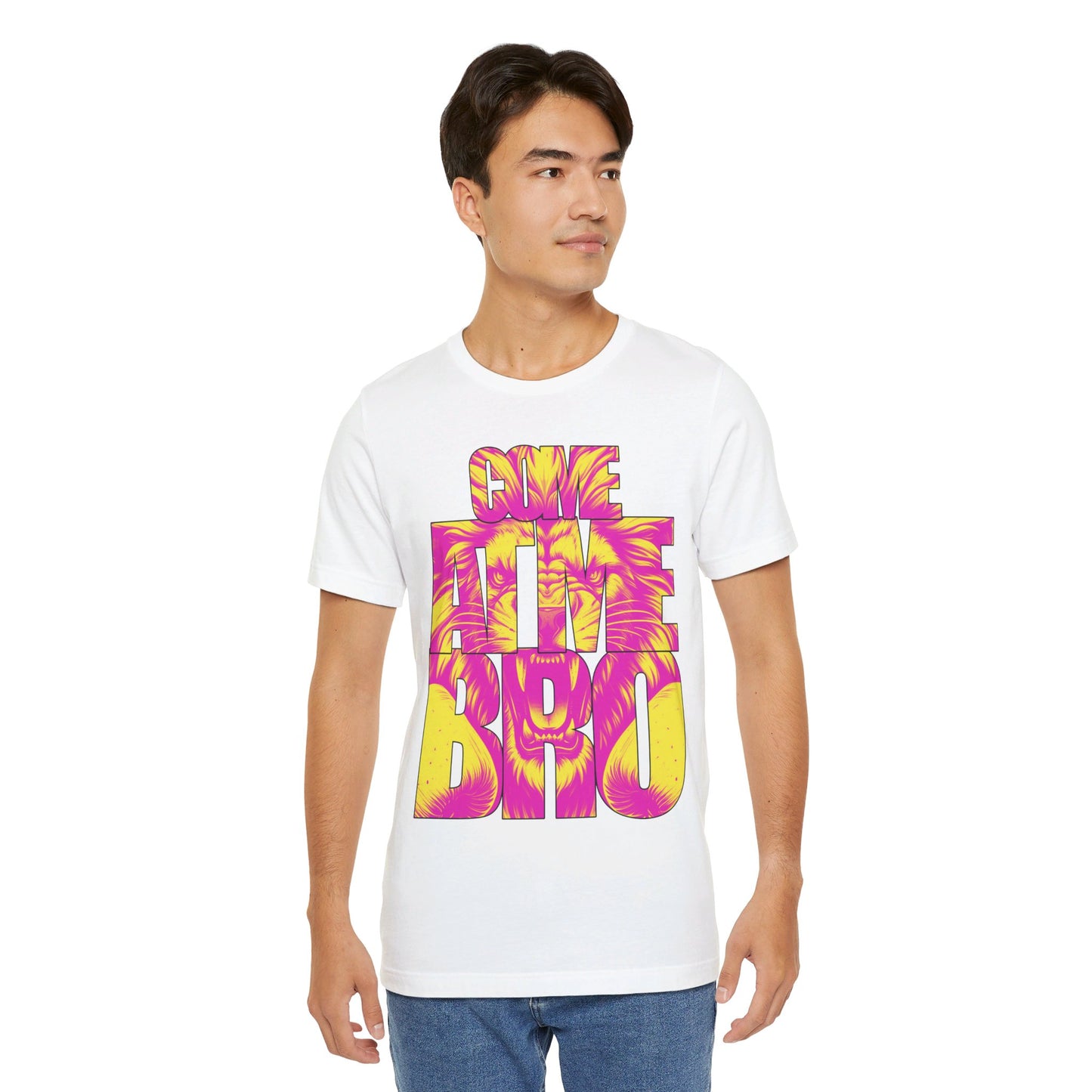 Come At Me Bro - Vibrant Lion Graphic Unisex Short Sleeve Tee