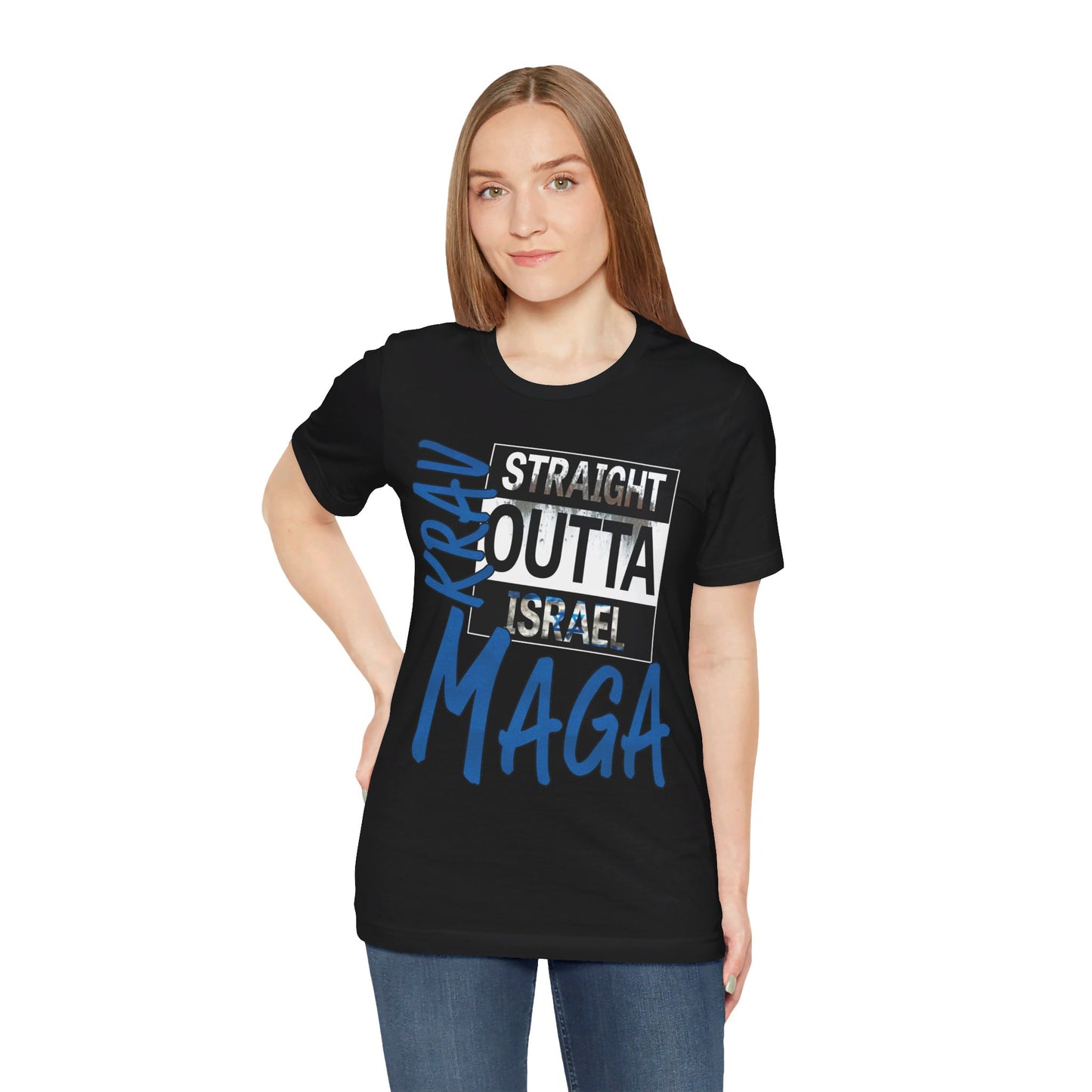 Krav Maga Straight Outta Israel Signature - Unisex Short Sleeve Tee