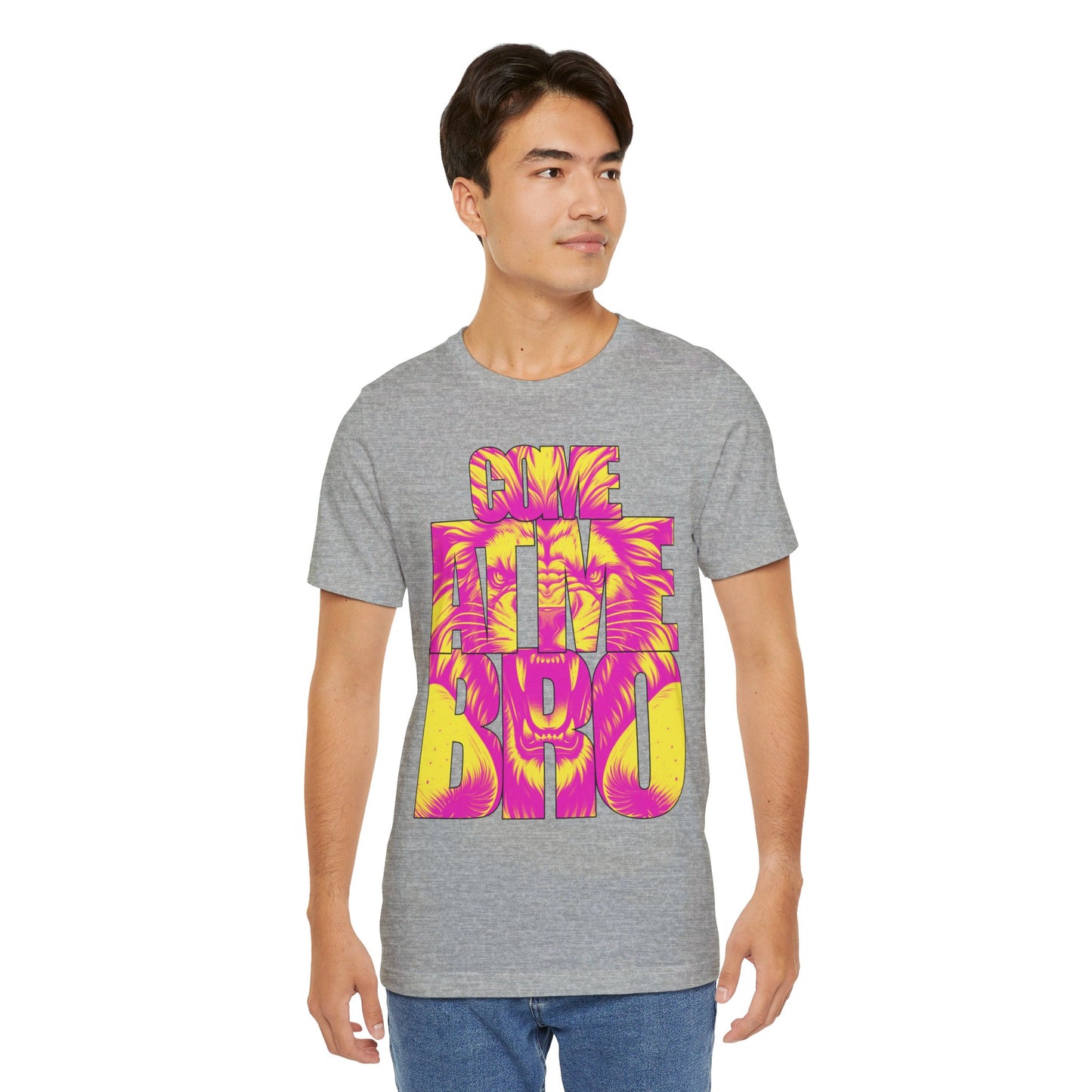 Come At Me Bro - Vibrant Lion Graphic Unisex Short Sleeve Tee