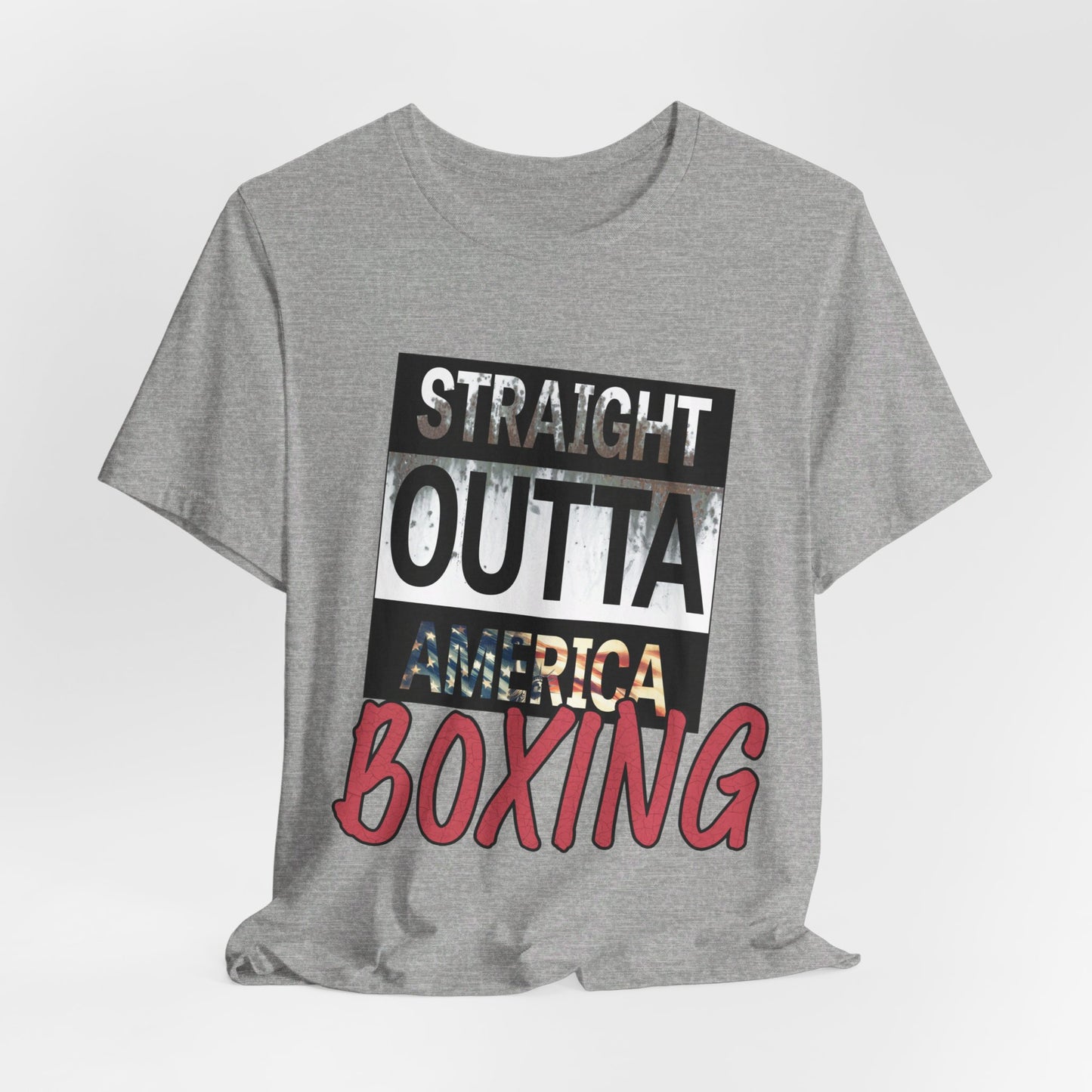 Knockout Style: Straight Outta America Boxing - Unisex Short Sleeve Tee