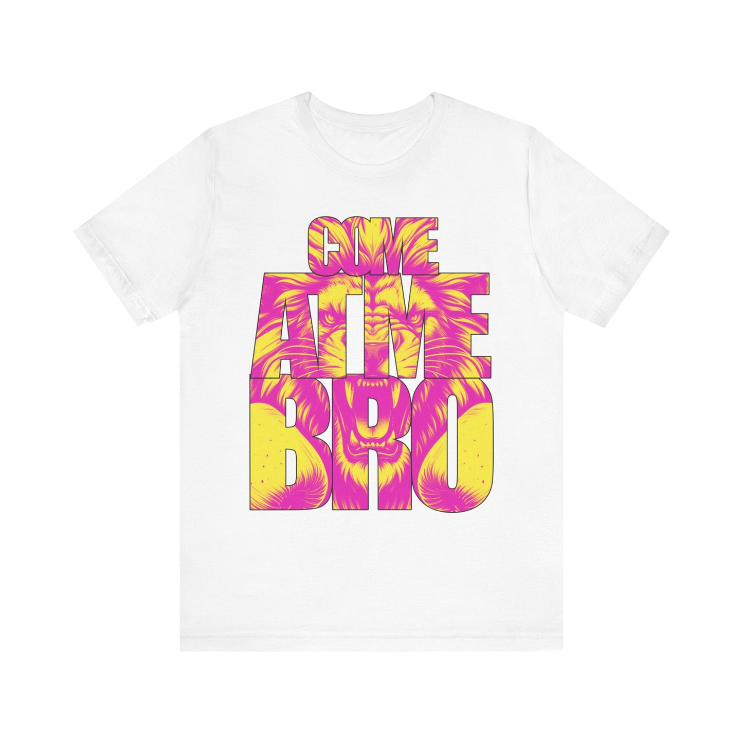 Come At Me Bro - Vibrant Lion Graphic Unisex Short Sleeve Tee