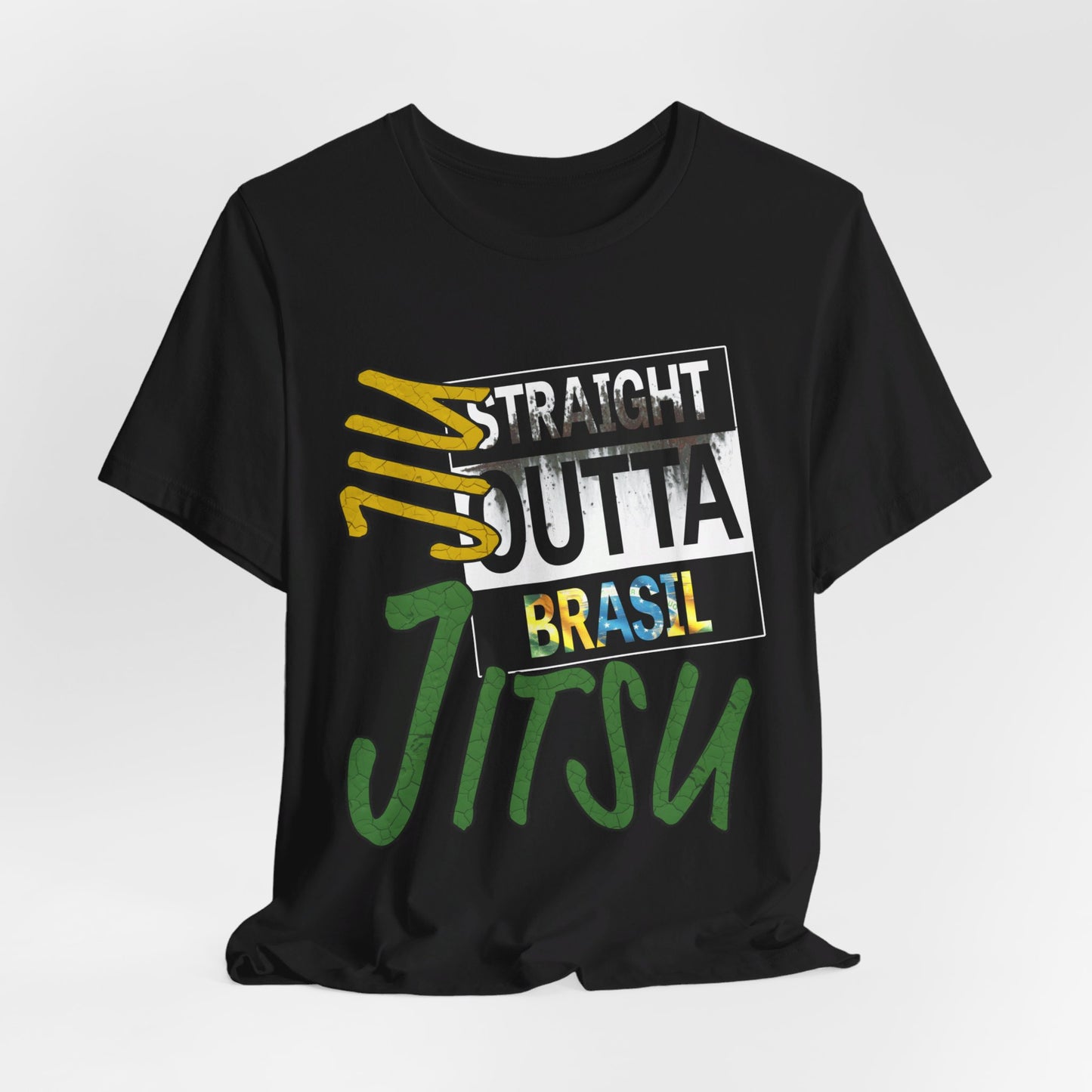 Straight Outta Brasil Jiu-Jitsu - Unisex Short Sleeve Tee