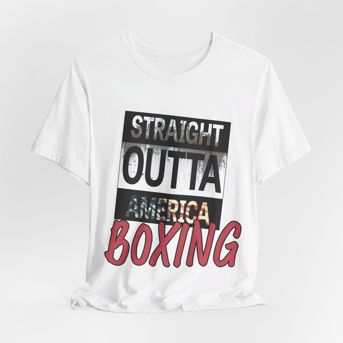 Knockout Style: Straight Outta America Boxing - Unisex Short Sleeve Tee