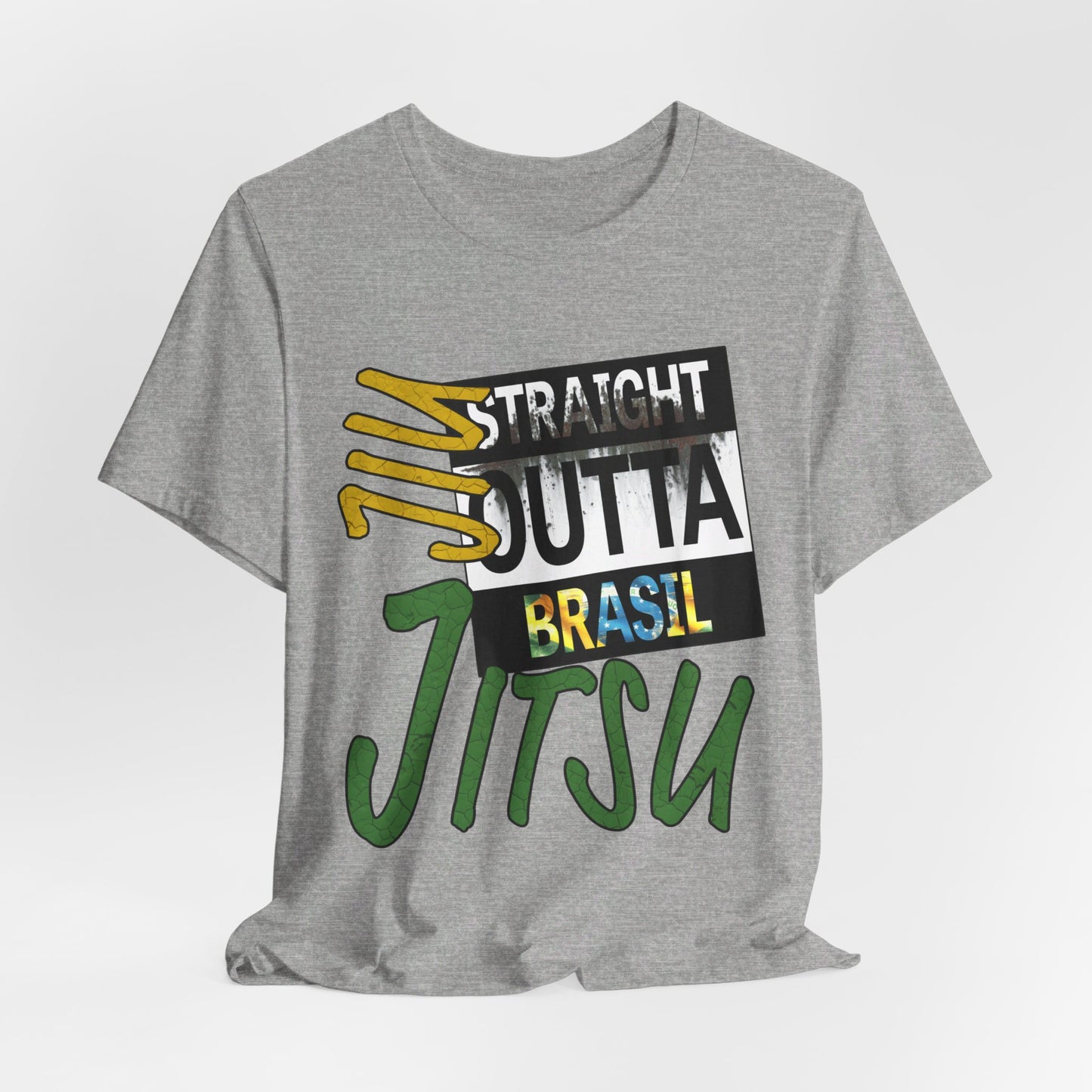 Straight Outta Brasil Jiu-Jitsu - Unisex Short Sleeve Tee