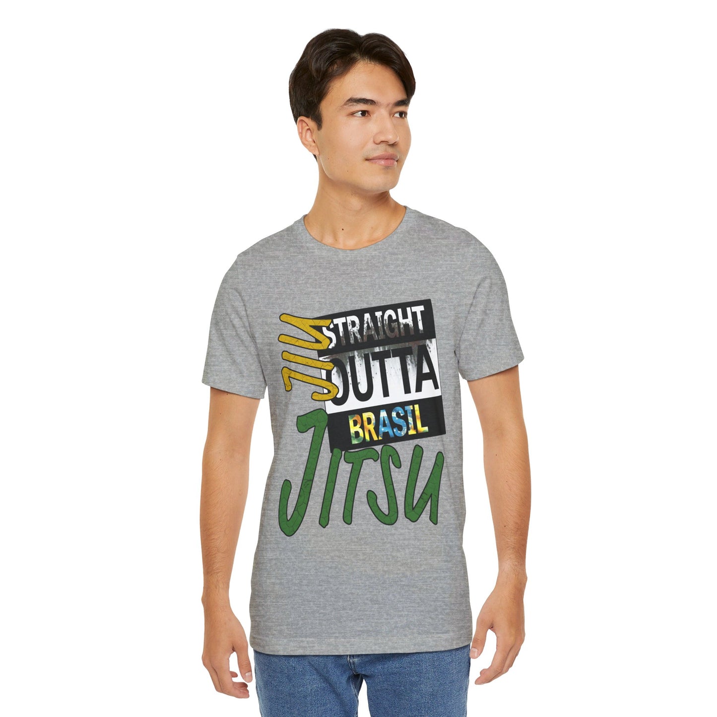 Straight Outta Brasil Jiu-Jitsu - Unisex Short Sleeve Tee