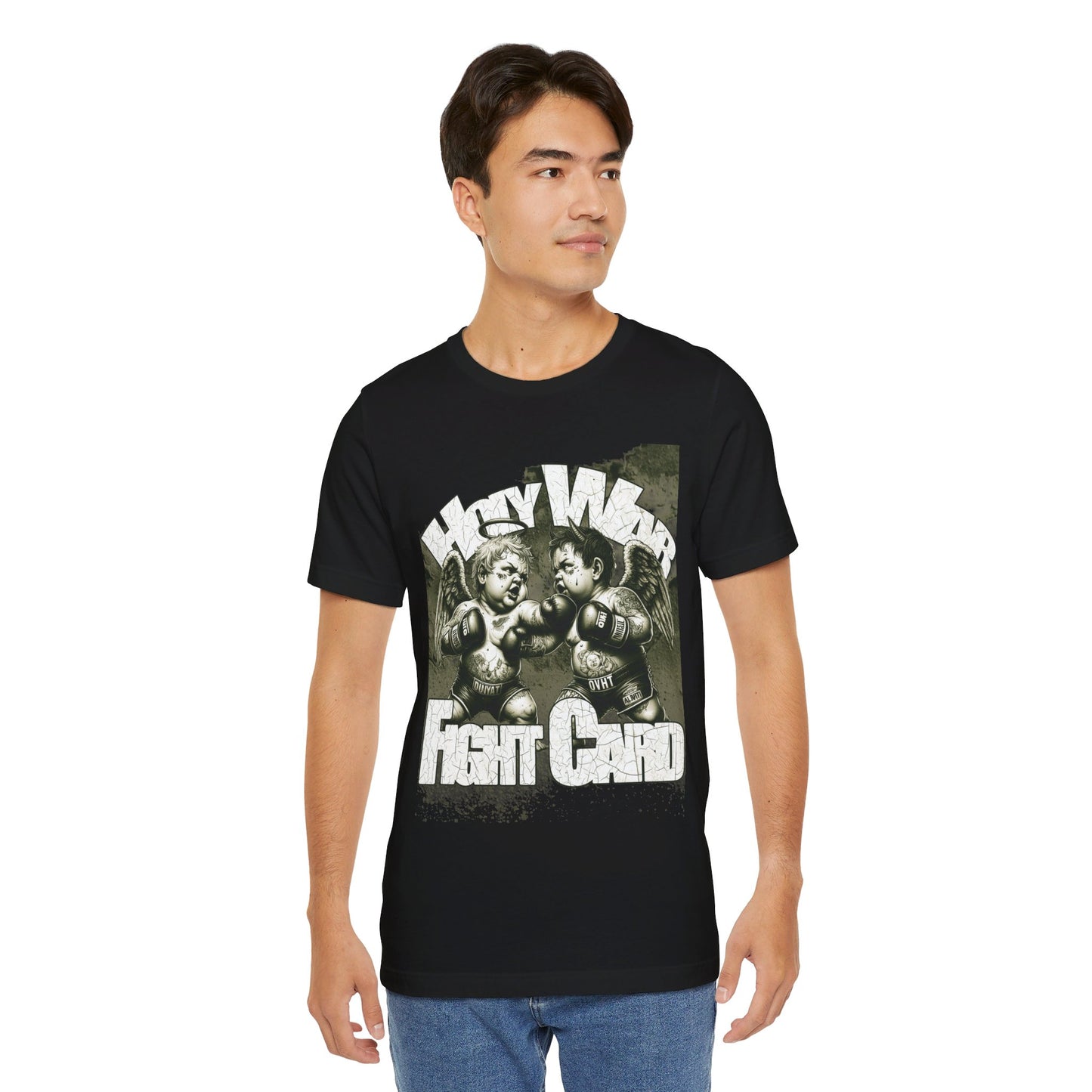 Holy War Fight Card Unisex Short Sleeve Tee