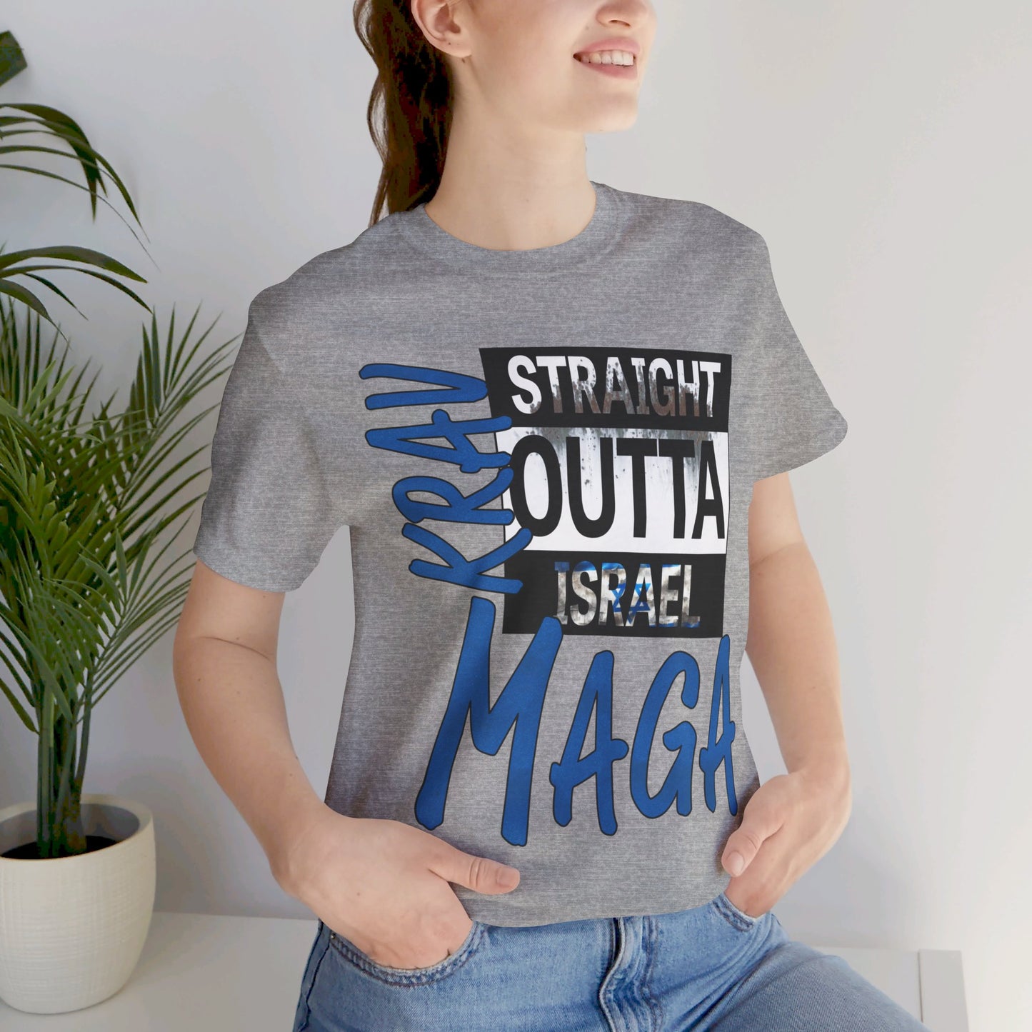 Krav Maga Straight Outta Israel Signature - Unisex Short Sleeve Tee