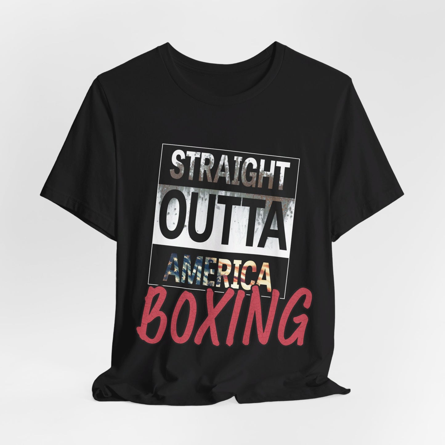 Knockout Style: Straight Outta America Boxing - Unisex Short Sleeve Tee